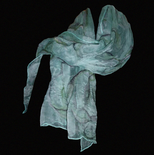 Green Silk Scarf